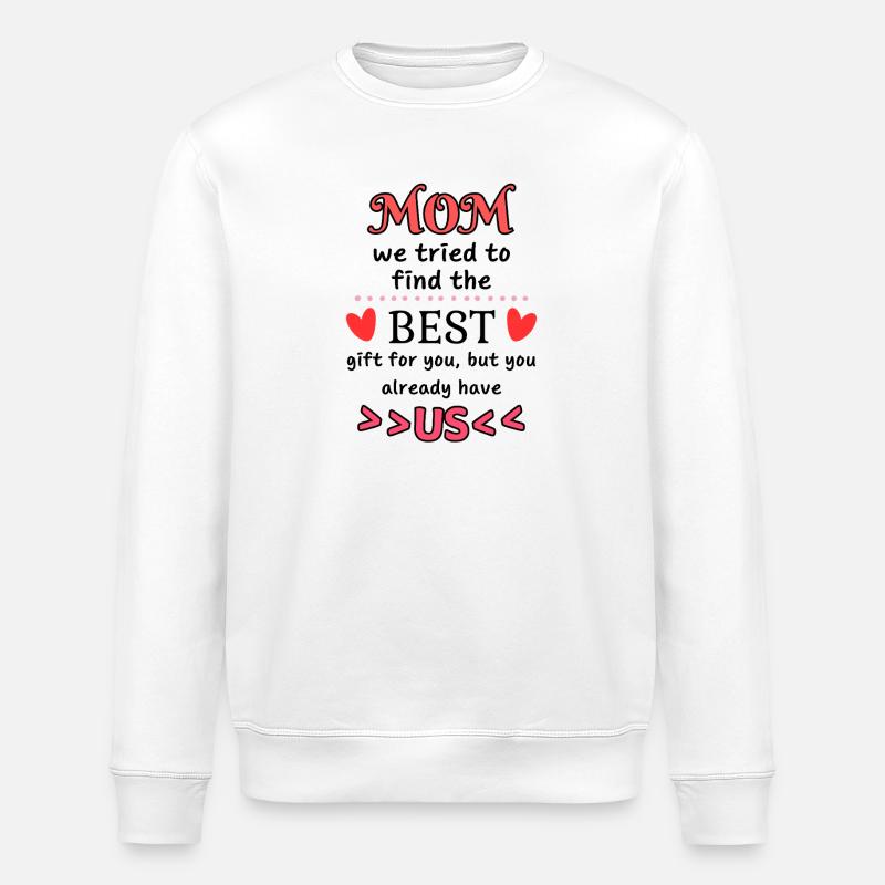 Meilleur cadeau pour maman design - Sweat bio ROLLER Stanley/Stella Unisexe - blanc