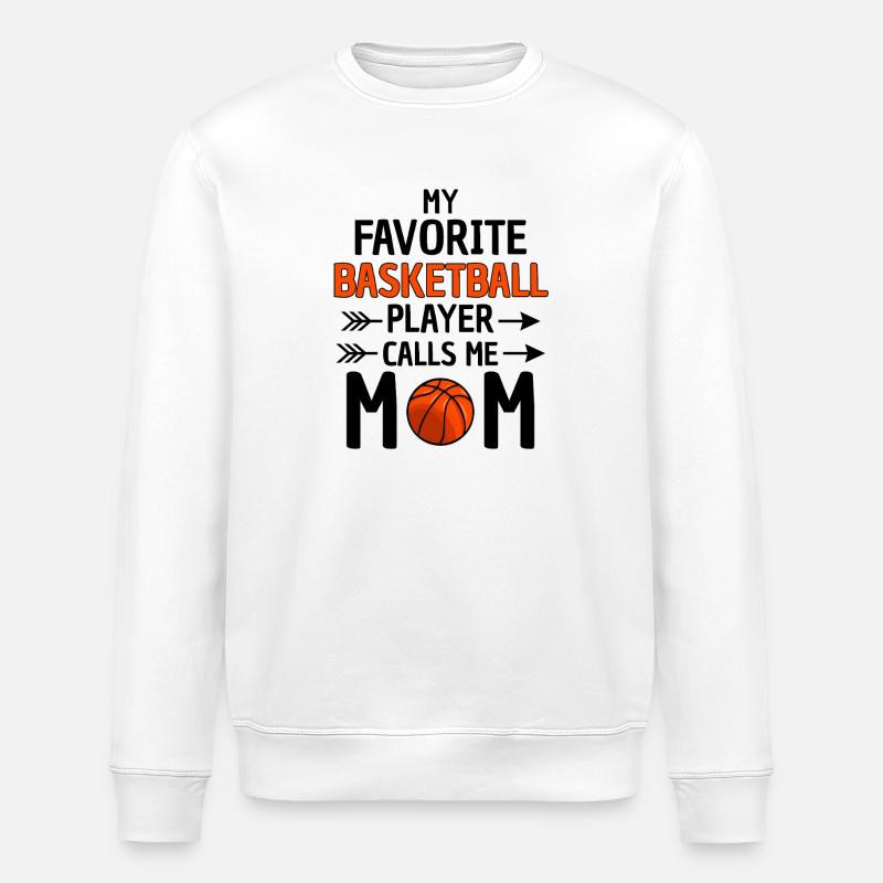 Fière maman de basket-ball - Sweat bio ROLLER Stanley/Stella Unisexe - blanc