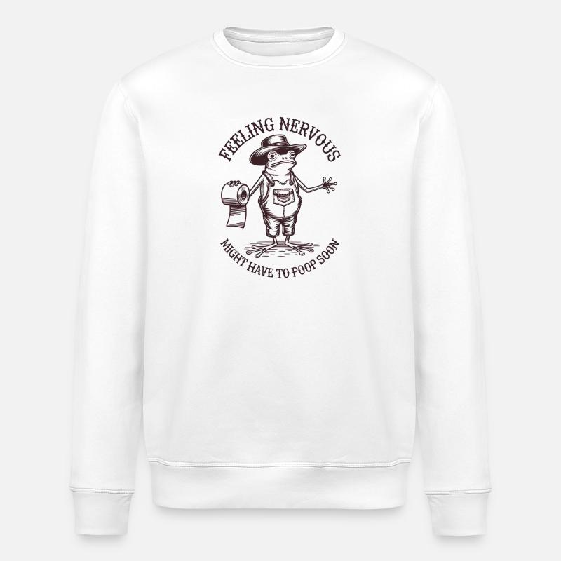 Reizdarmsyndrom Cowboyfrosch - Stanley/Stella Unisex Bio-Sweatshirt ROLLER - Weiß