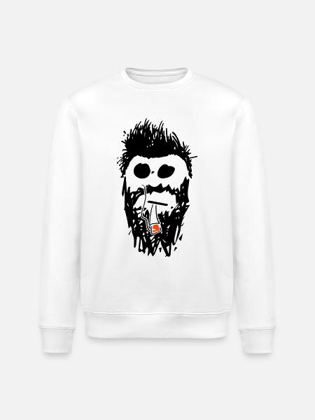 hipster_01 - Stanley/Stella Unisex Bio-Sweatshirt ROLLER - Weiß