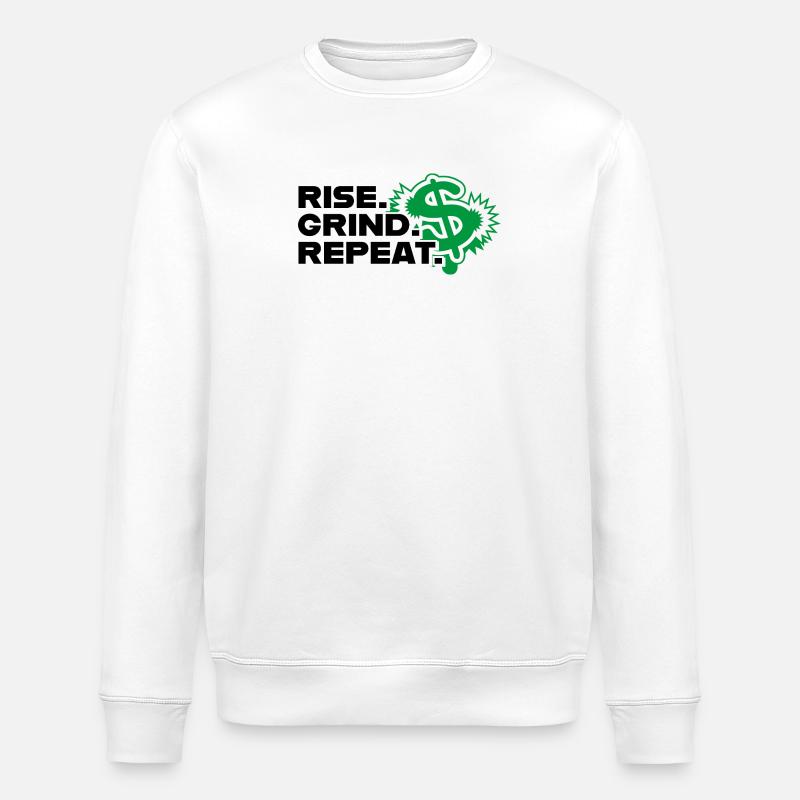 Répétition du grind de montée - Motivation - Sweat bio ROLLER Stanley/Stella Unisexe - blanc