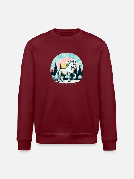 Country Love - Stanley/Stella ROLLER Unisex Organic Sweatshirt - white