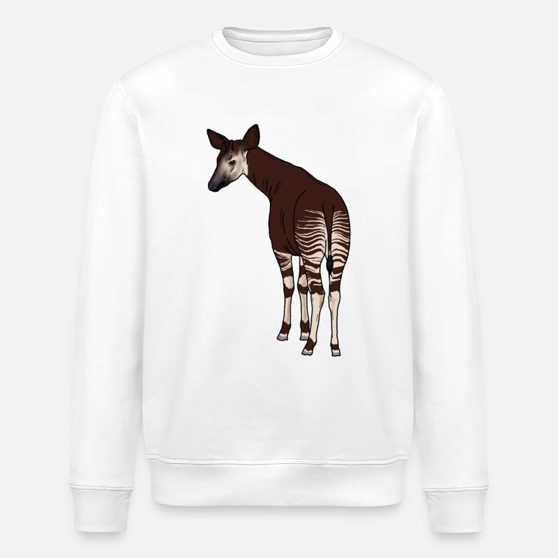 Okapi - Stanley/Stella Unisex Bio-Sweatshirt ROLLER - Weiß