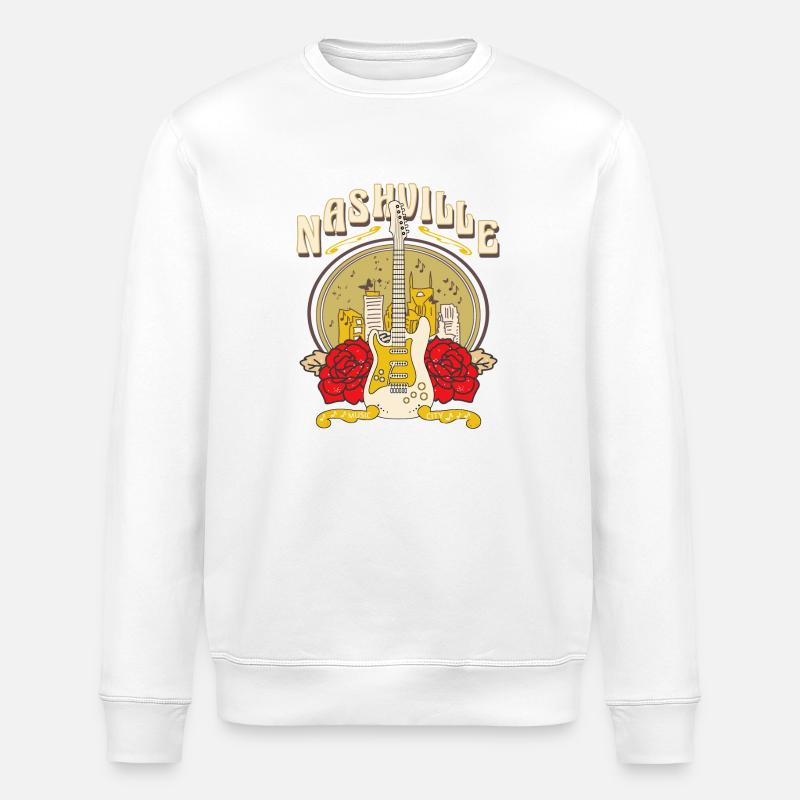 Nashville - Stanley/Stella Unisex Bio-Sweatshirt ROLLER - Weiß