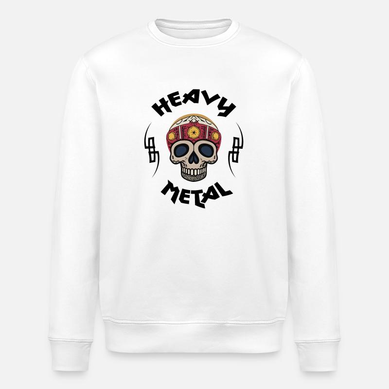 Schwermetall - Stanley/Stella Unisex Bio-Sweatshirt ROLLER - Weiß