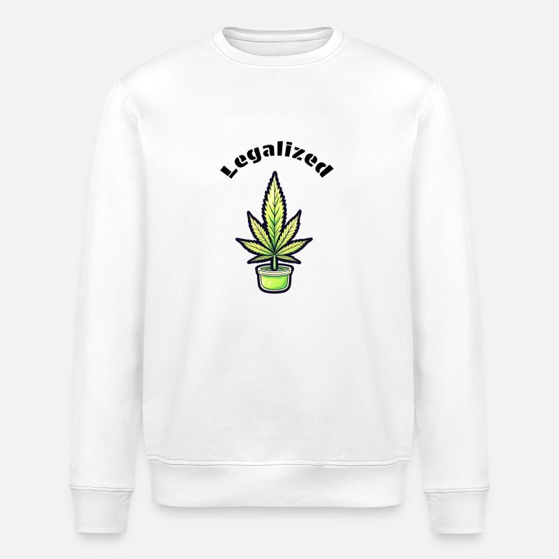Legalized Cannabis - Stanley/Stella Unisex Bio-Sweatshirt ROLLER - Weiß