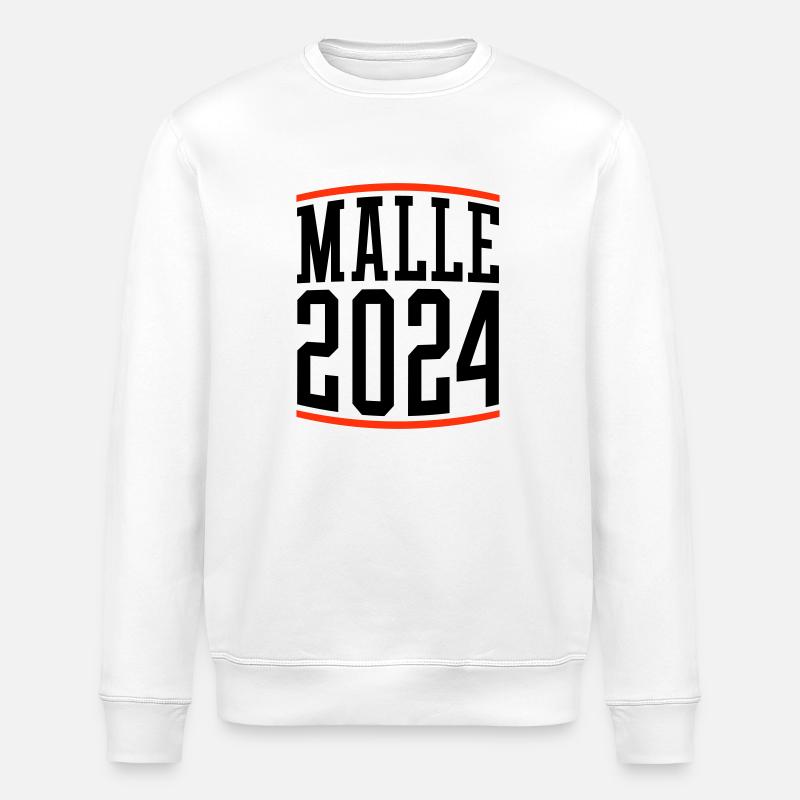 Malle 2024 Mallorca - Stanley/Stella ROLLER Unisex Organic Sweatshirt - white