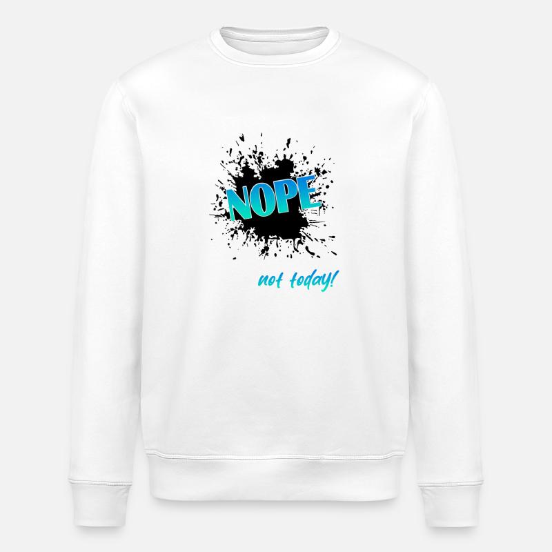 Nope - Stanley/Stella Unisex Bio-Sweatshirt ROLLER - Weiß