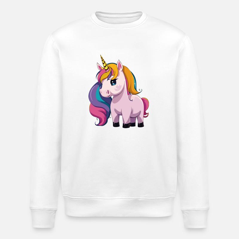einhorn - Stanley/Stella Unisex Bio-Sweatshirt ROLLER - Weiß