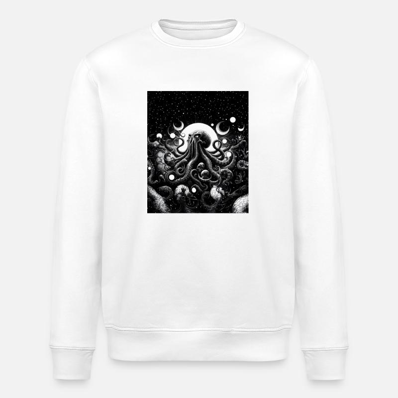Kraken - Sternenkrake - Stanley/Stella Unisex Bio-Sweatshirt ROLLER - Weiß