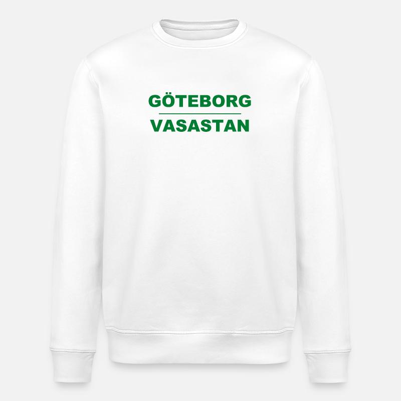 Göteborg Vasastan – Design vert-noir - Sweat bio ROLLER Stanley/Stella Unisexe - blanc