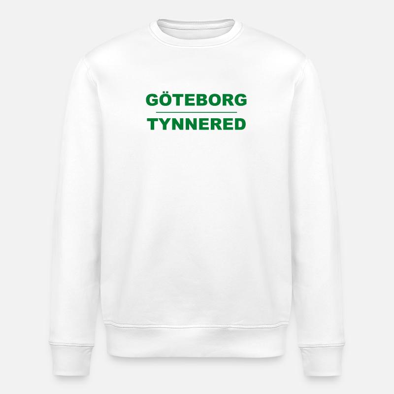 Göteborg Tynnered – Design vert-noir - Sweat bio ROLLER Stanley/Stella Unisexe - blanc