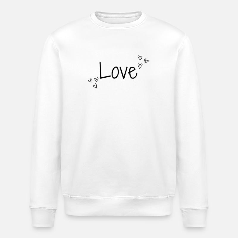 Juste de l’amour - Sweat bio ROLLER Stanley/Stella Unisexe - blanc