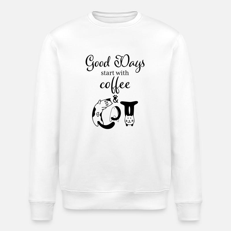 Amant de chat - Sweat bio ROLLER Stanley/Stella Unisexe - blanc