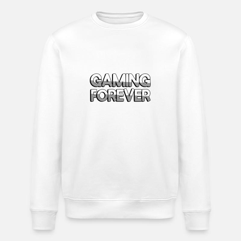 GAMING FOREVER - Gaming - Sweat bio ROLLER Stanley/Stella Unisexe - blanc