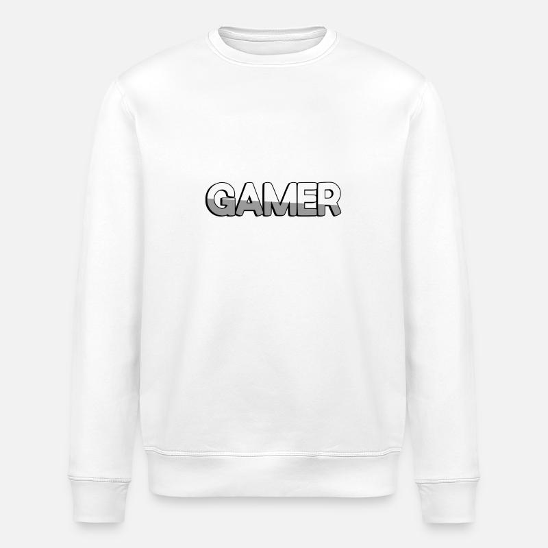 GAMER - Gaming - Stanley/Stella Unisex Bio-Sweatshirt ROLLER - Weiß