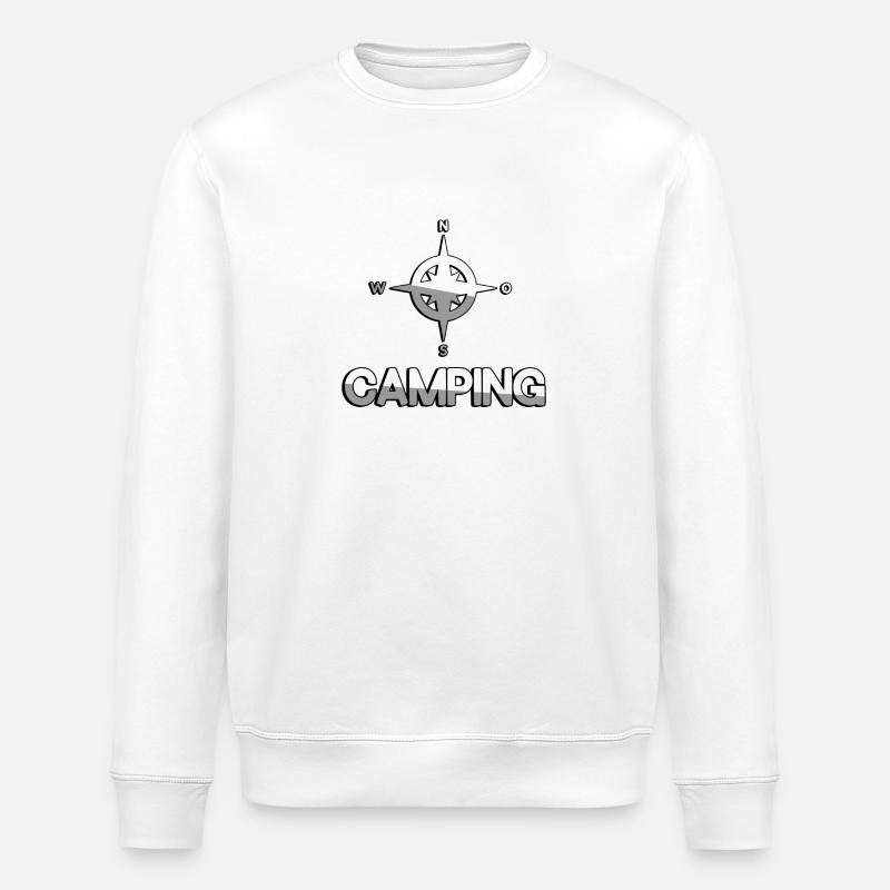 CAMPING + Boussole - Camping - Sweat bio ROLLER Stanley/Stella Unisexe - blanc