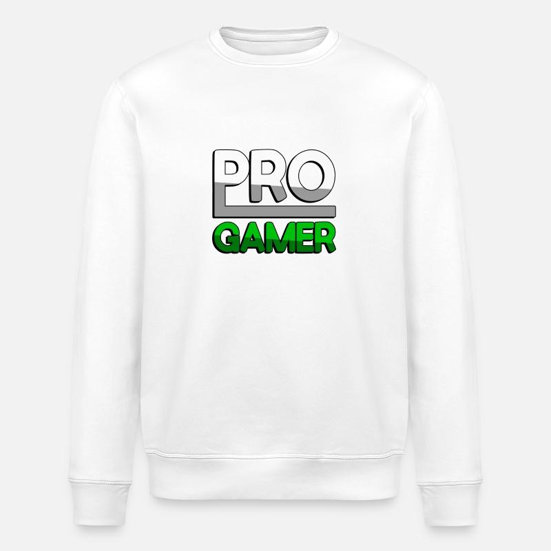 PRO GAMER (Vert) - Jeux - Sweat bio ROLLER Stanley/Stella Unisexe - blanc