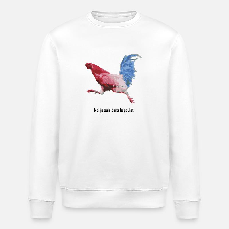 I'm in chicken - Stanley/Stella ROLLER Unisex Organic Sweatshirt - white