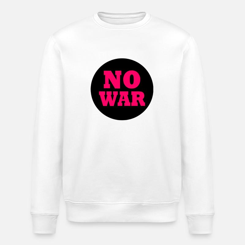 No war - Sweat bio ROLLER Stanley/Stella Unisexe - blanc