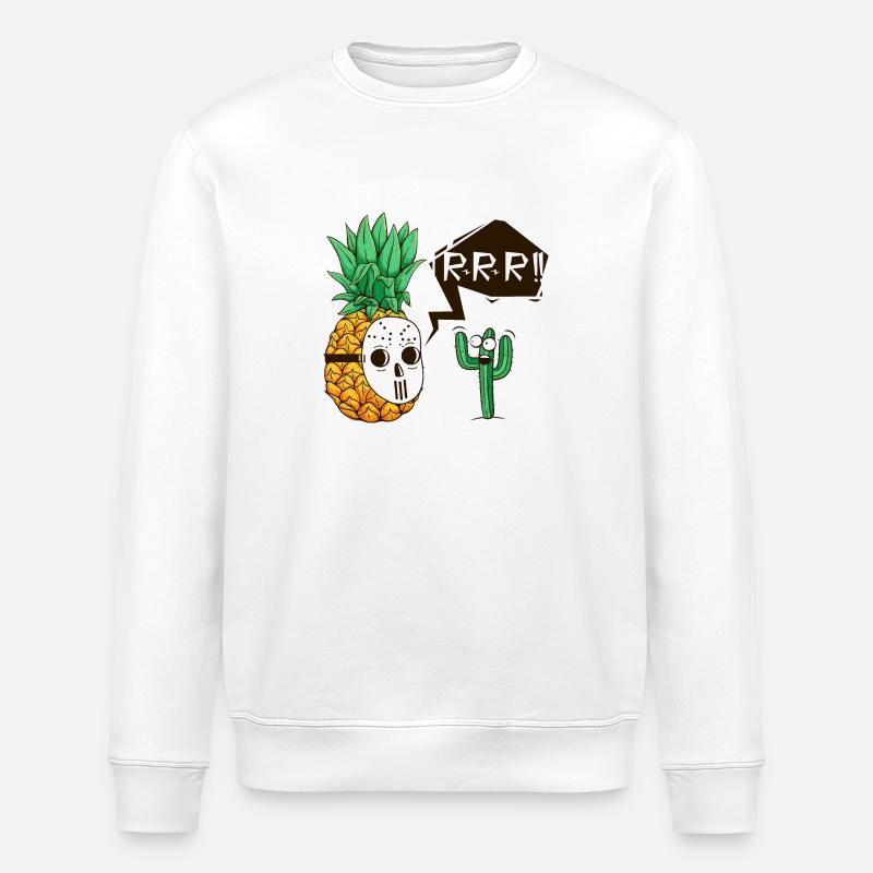 Ananas et blague - Sweat bio ROLLER Stanley/Stella Unisexe - blanc