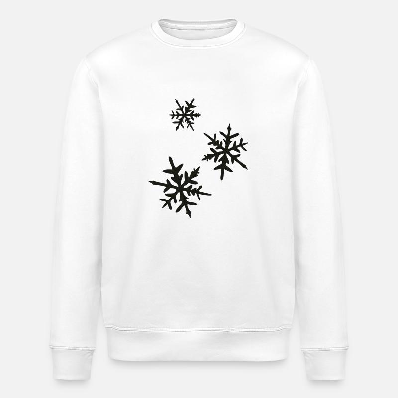 Eiskristalle - Stanley/Stella Unisex Bio-Sweatshirt ROLLER - Weiß