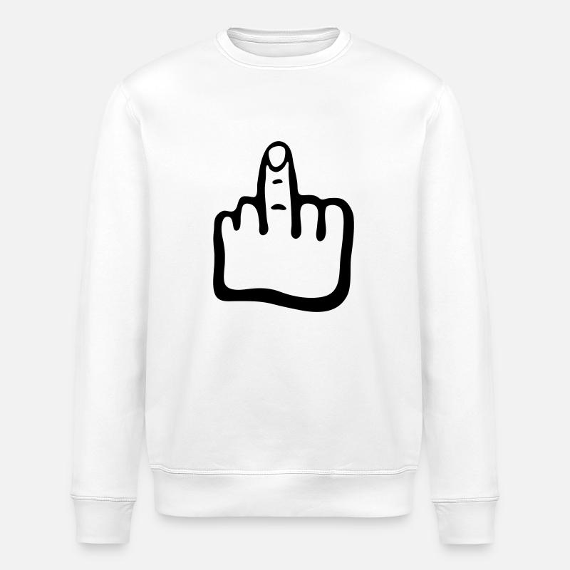 Hand, Finger g1 - Stanley/Stella Unisex Bio-Sweatshirt ROLLER - Weiß