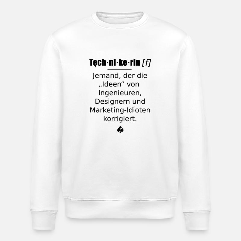Technikerin - Stanley/Stella Unisex Bio-Sweatshirt ROLLER - Weiß