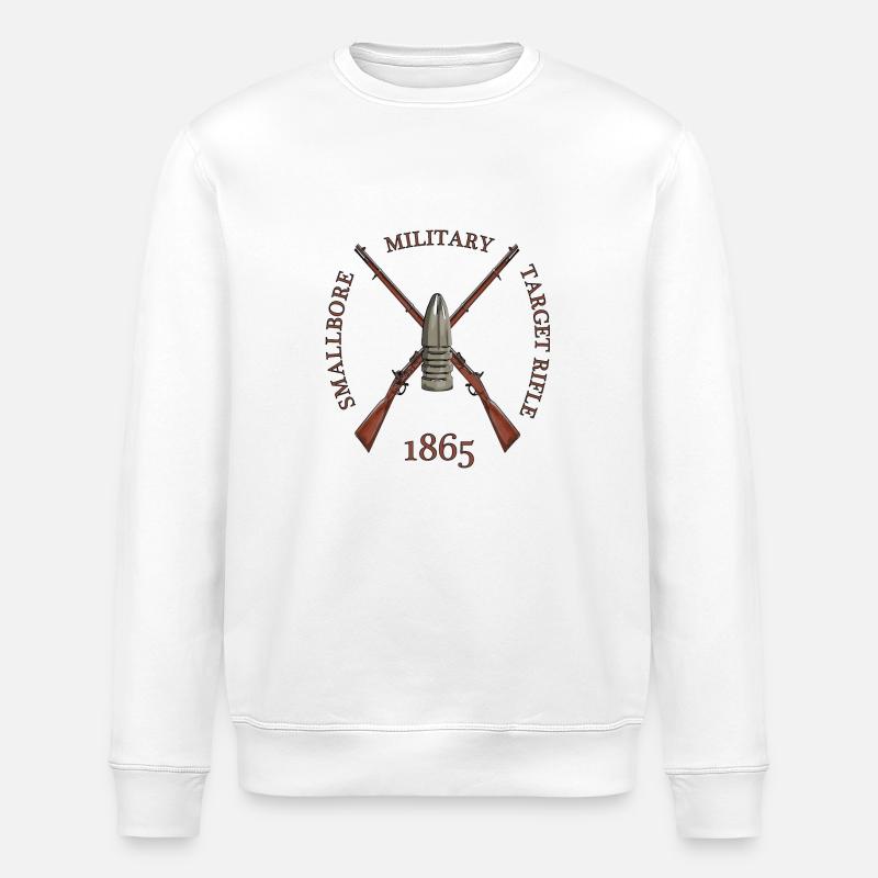 MILITARY TARGET RIFLE - Stanley/Stella Unisex Bio-Sweatshirt ROLLER - Weiß