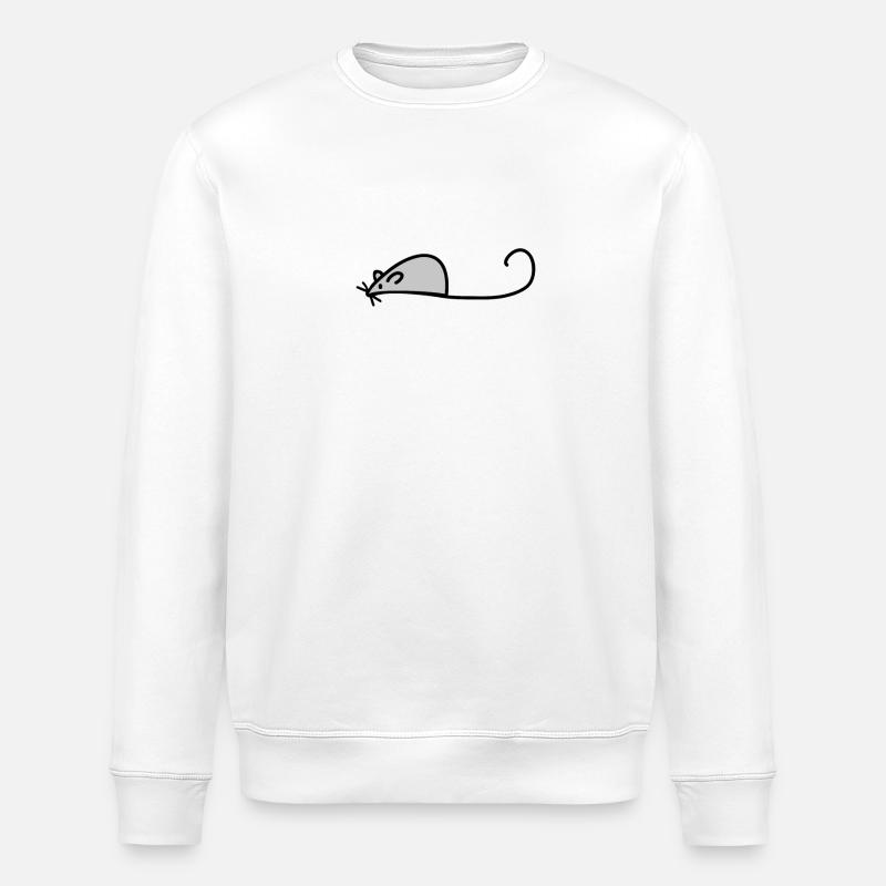 Maus - Stanley/Stella Unisex Bio-Sweatshirt ROLLER - Weiß