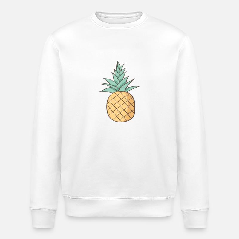 Ananas - Stanley/Stella Unisex Bio-Sweatshirt ROLLER - Weiß