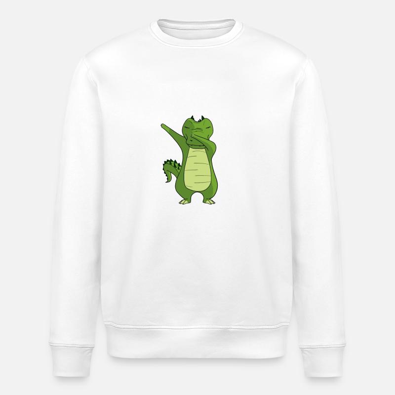 crocodile danse - Crocodile tamponnant Danse - Sweat bio ROLLER Stanley/Stella Unisexe - blanc