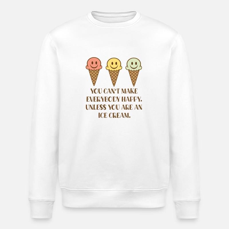 Glace - Sweat bio ROLLER Stanley/Stella Unisexe - blanc