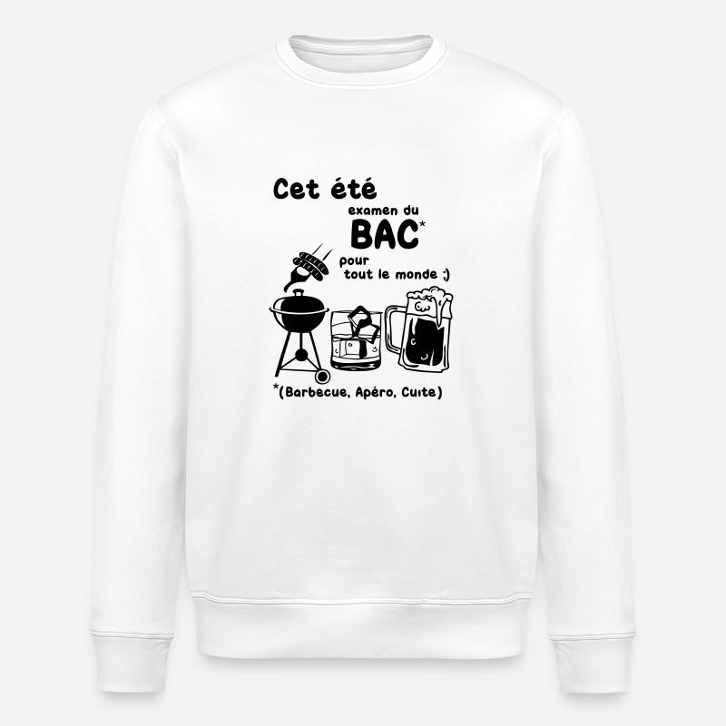bac_ete - Stanley/Stella ROLLER Unisex Organic Sweatshirt - white