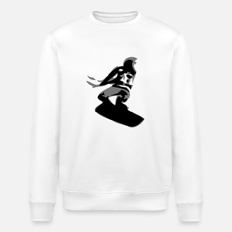 kitesurfer / / Kitesurf / / Kitesurf / / kitesurf - Sweat bio ROLLER Stanley/Stella Unisexe - blanc