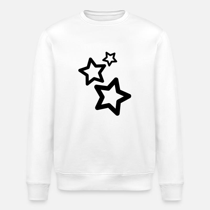 Sterne - Stanley/Stella Unisex Bio-Sweatshirt ROLLER - Weiß