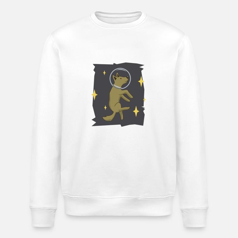 Chien - Astrodog - Cadeau - Sweat bio ROLLER Stanley/Stella Unisexe - blanc