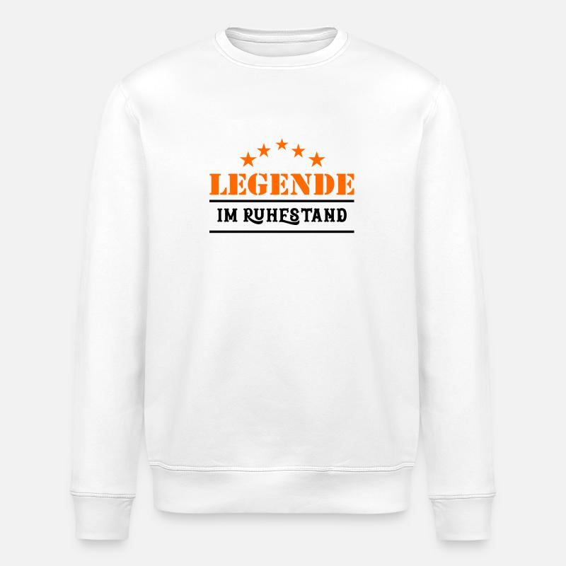 Legende im Ruhestand - Stanley/Stella Unisex Bio-Sweatshirt ROLLER - Weiß