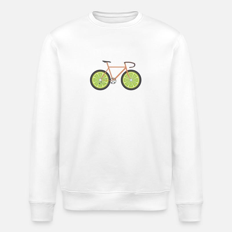 Vélo citron - Sweat bio ROLLER Stanley/Stella Unisexe - blanc