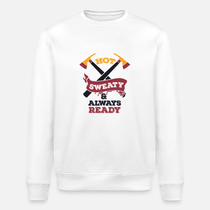 Always ready - Stanley/Stella ROLLER Unisex Organic Sweatshirt - white