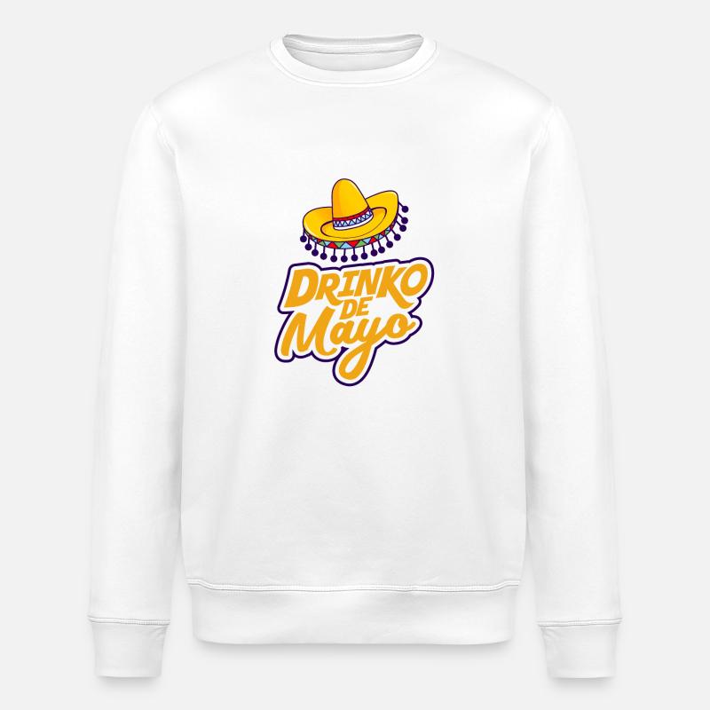 Drinko de Mayo - Stanley/Stella ROLLER Unisex Organic Sweatshirt - white