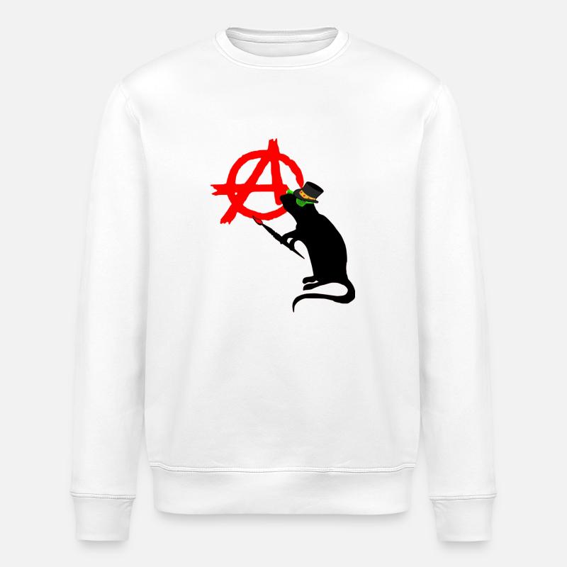 punk rock rat - Sweat bio ROLLER Stanley/Stella Unisexe - blanc