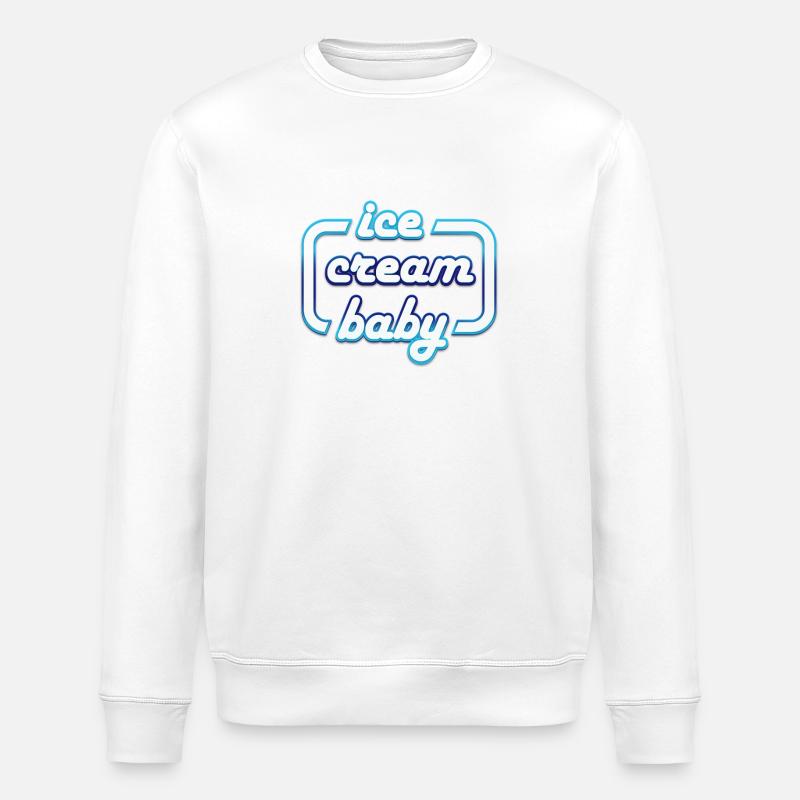 Bébé crème glacée - chemise d'été - Sweat bio ROLLER Stanley/Stella Unisexe - blanc