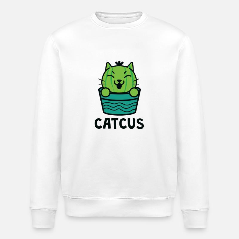 Impressionnant T-shirt Catcus - Sweat bio ROLLER Stanley/Stella Unisexe - blanc