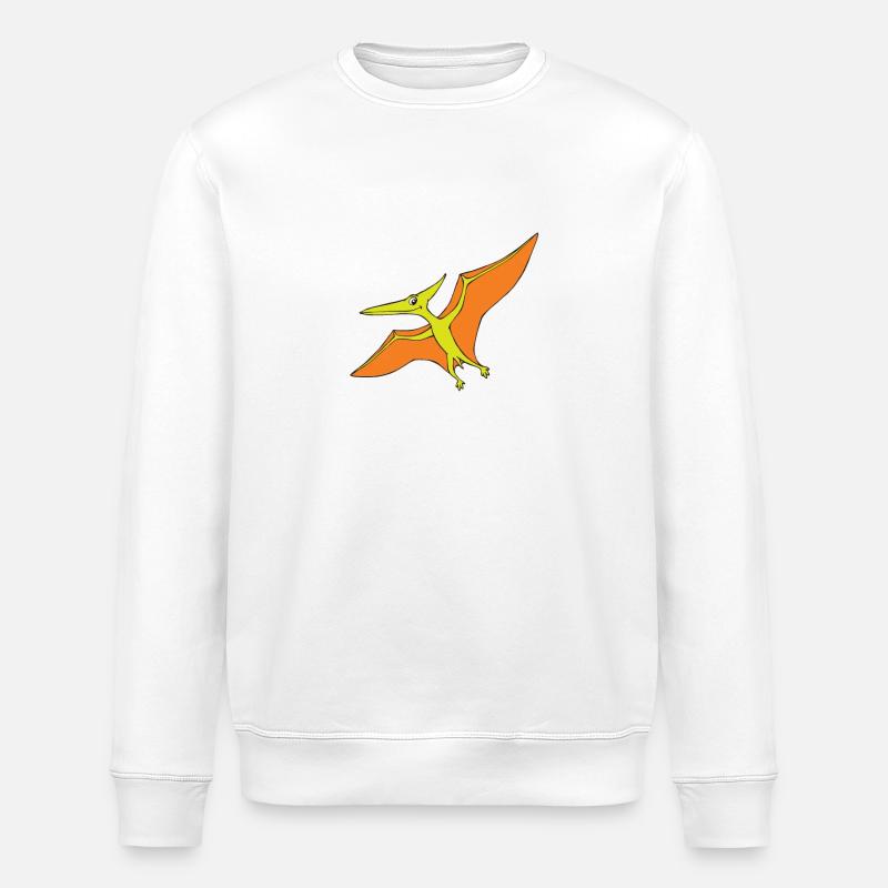 Pteranodon - Stanley/Stella ROLLER Unisex Organic Sweatshirt - white