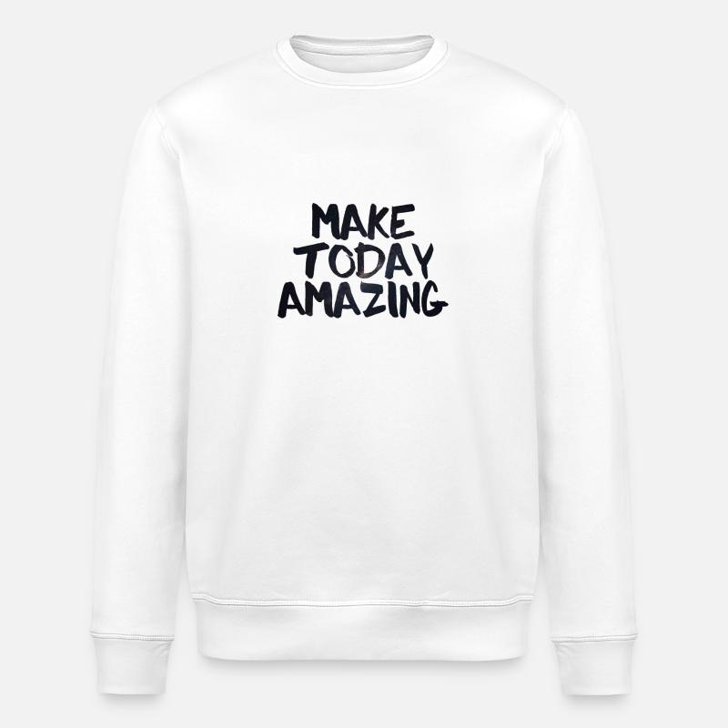 Machen Sie heute Amazing Galaxy - Stanley/Stella Unisex Bio-Sweatshirt ROLLER - Weiß