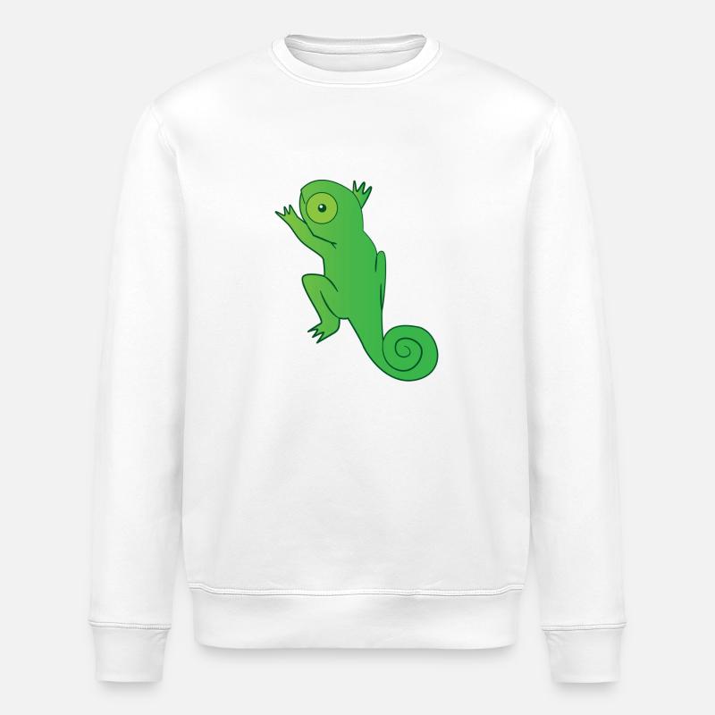 Reptile - Caméléon - Caméléons - Cadeau - Sweat bio ROLLER Stanley/Stella Unisexe - blanc