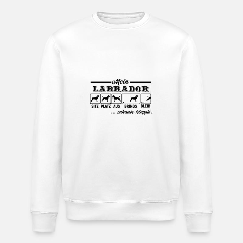 Labrador Retriever - Stanley/Stella Unisex Bio-Sweatshirt ROLLER - Weiß
