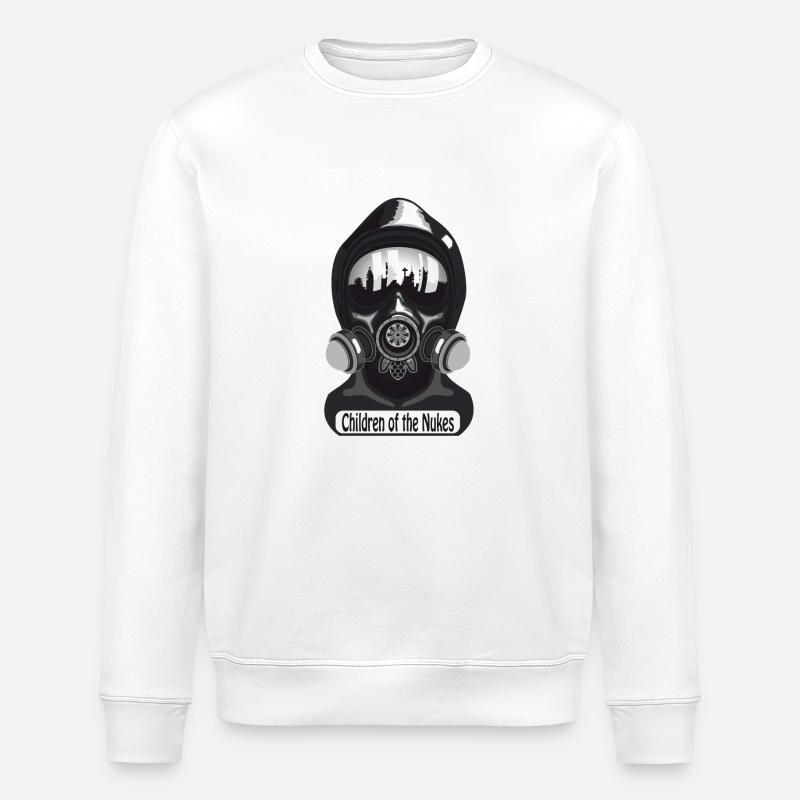 Gasmaske - Stanley/Stella Unisex Bio-Sweatshirt ROLLER - Weiß