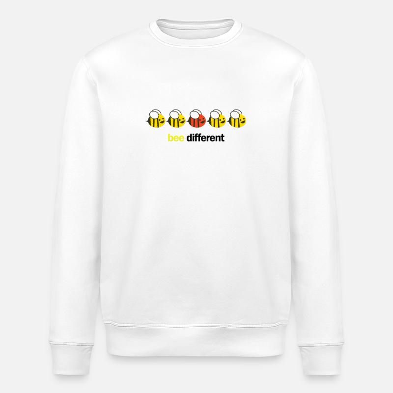 Bee different - Stanley/Stella ROLLER Unisex Organic Sweatshirt - white